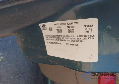 1998 Chevrolet Malibu из США, поврежденный, VIN 1G1ND52T2W6106267